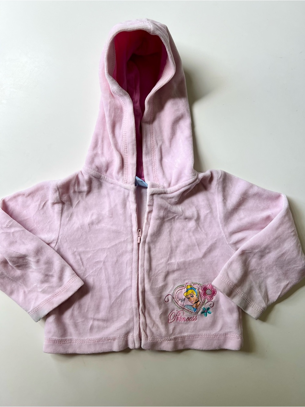 Vintage Y2K Disney Cinderella Velour Hoodie 24M